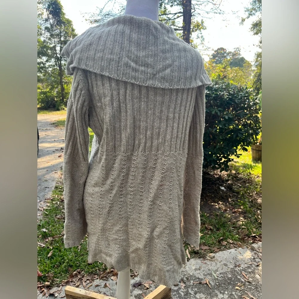Kim Rogers XL Cozy Cream Button-Up Women's Cardigan Sweater - Picture 4 of 7